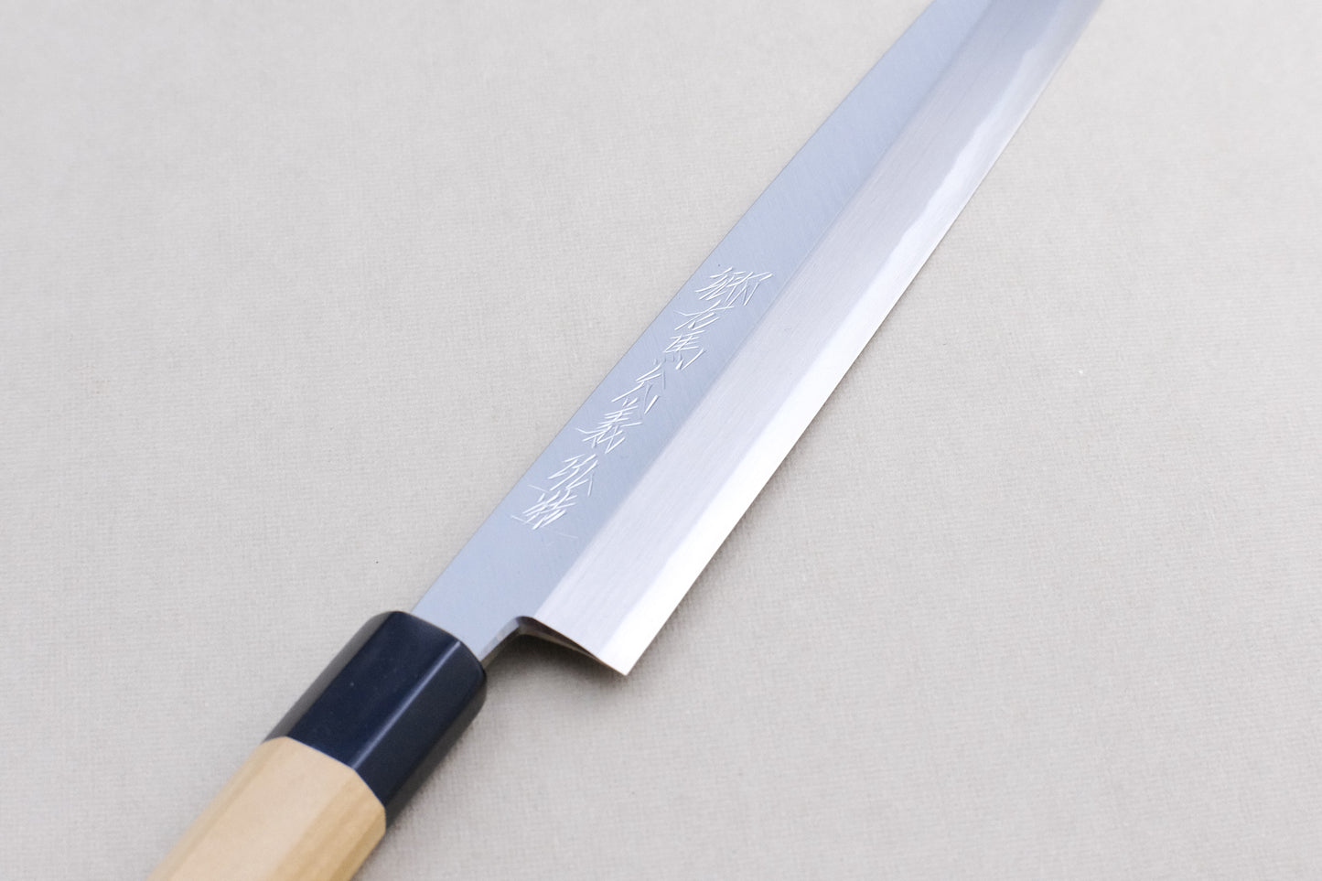 Yoshihiro ao kasumi blue 2 yanagiba 270 with an octagonal ho wood handle