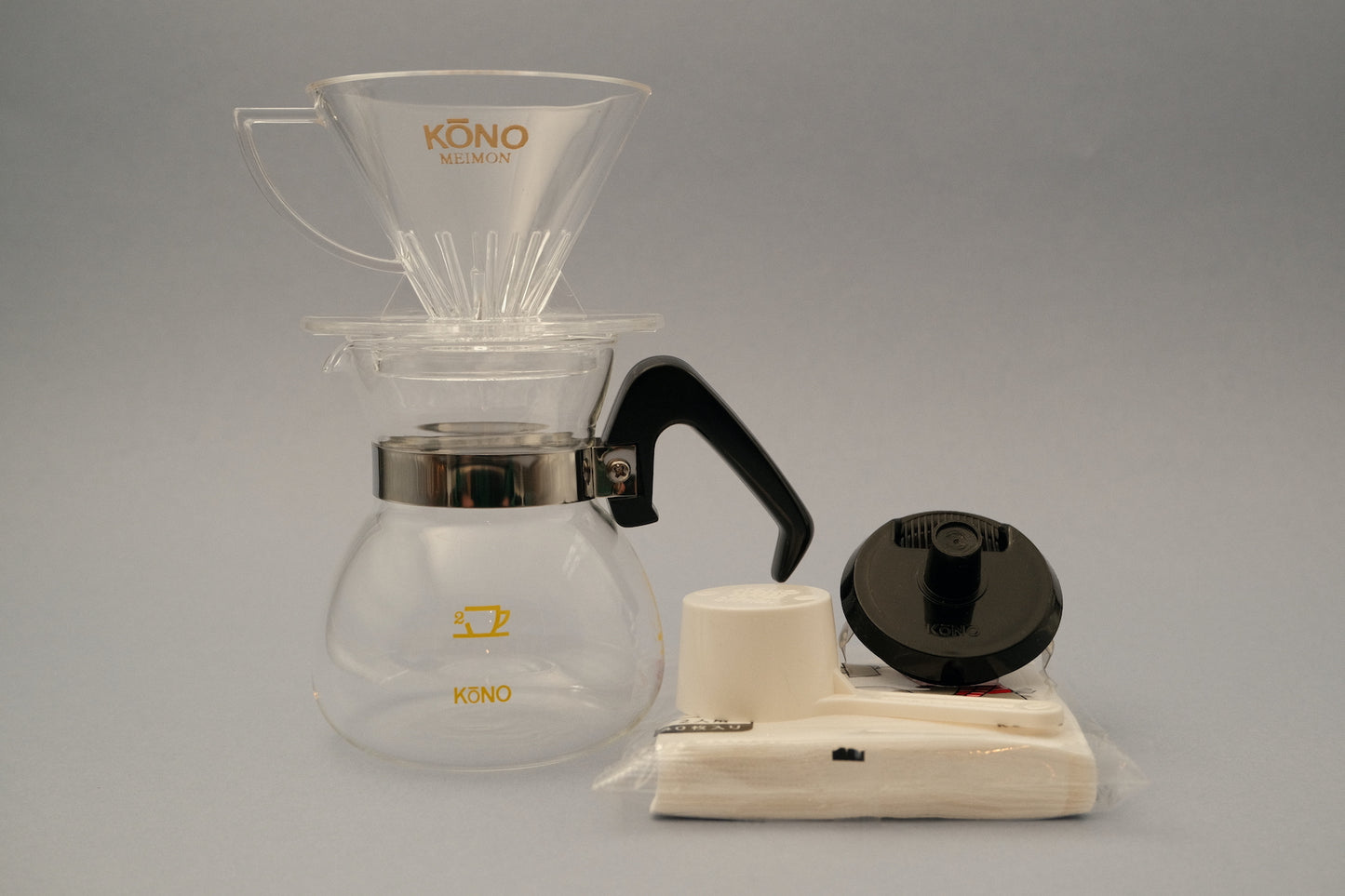 Meimon 2 coffee dripper and server set by KōNO