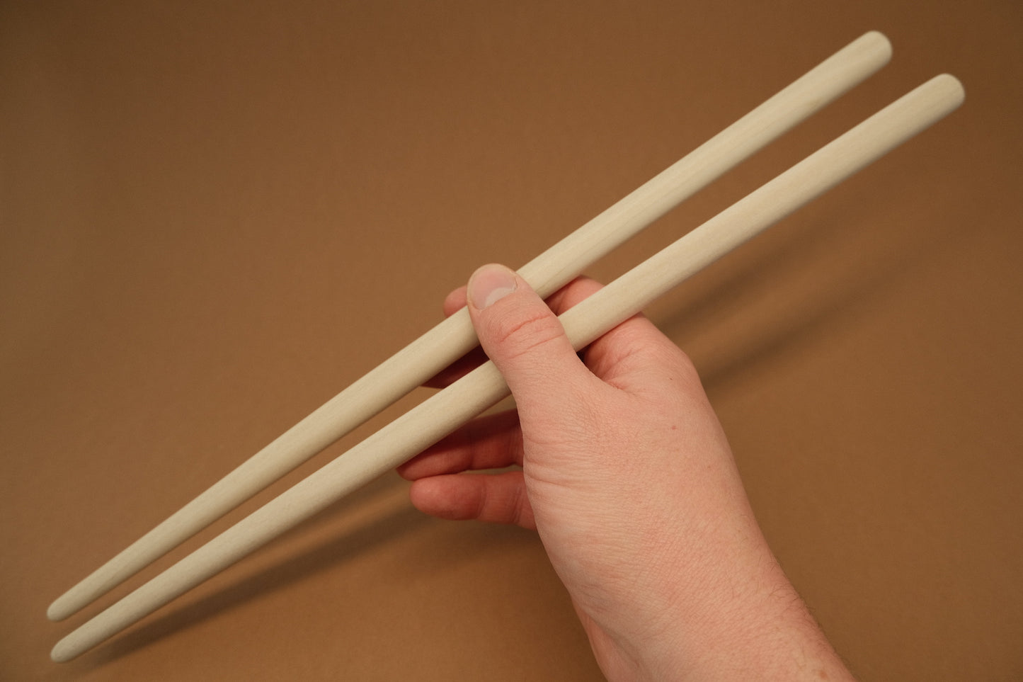 Extra thick saibashi cooking chop sticks made from magnolia wood