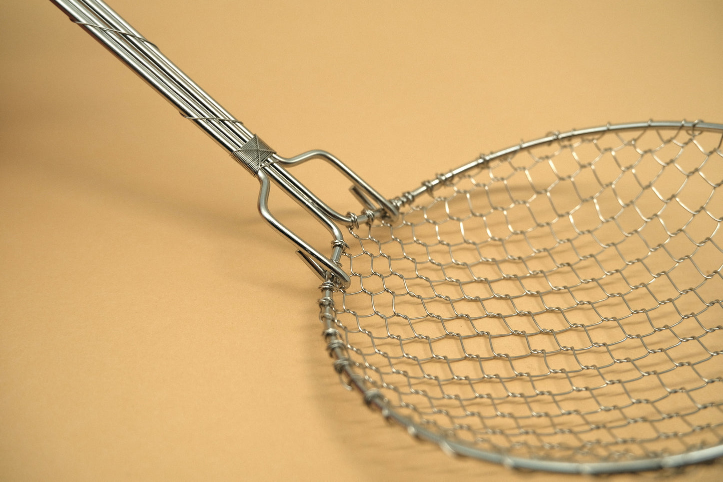 Turtle shell wire skimmer made of stainless steel 11 cm