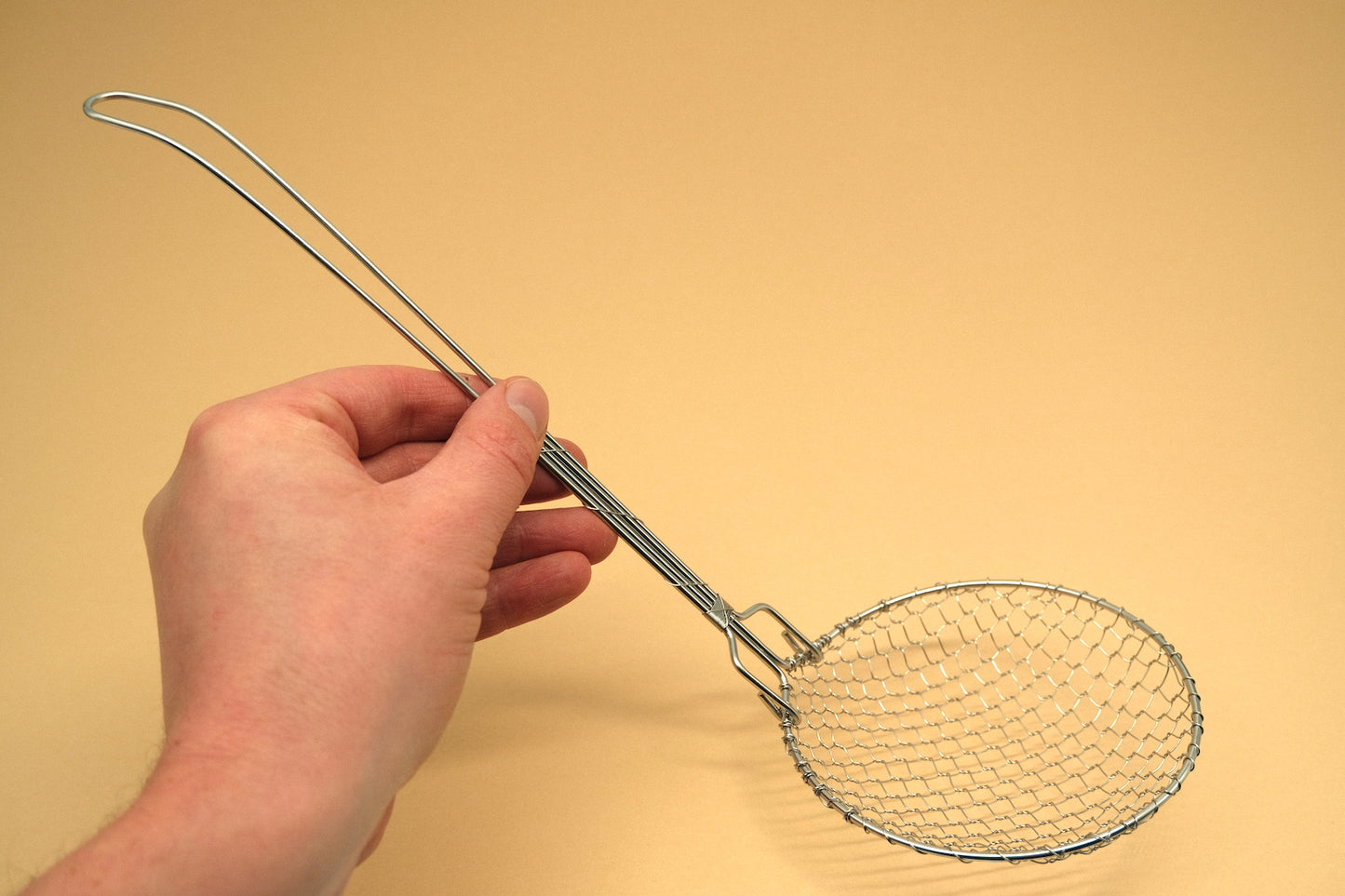 Turtle shell wire skimmer made of stainless steel 11 cm