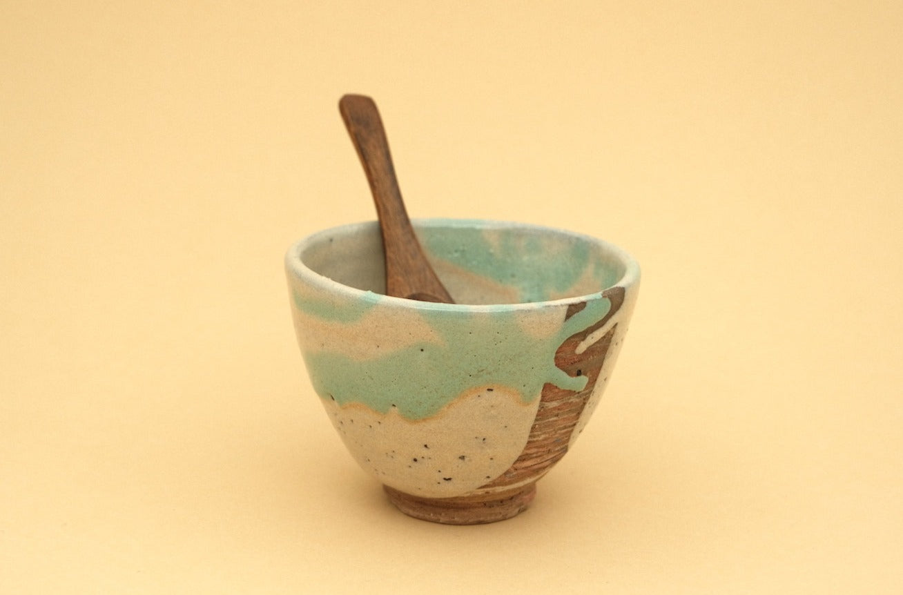 Wooden soup spoon